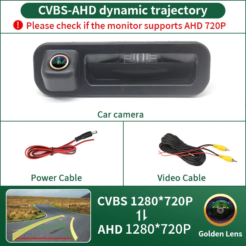 AHD 1080P Auto Rückansicht Reverse Stamm Griff Kamera Für Ford Focus 3 MK3 C MAX Wasserdichte Nachtsicht backup Kamera