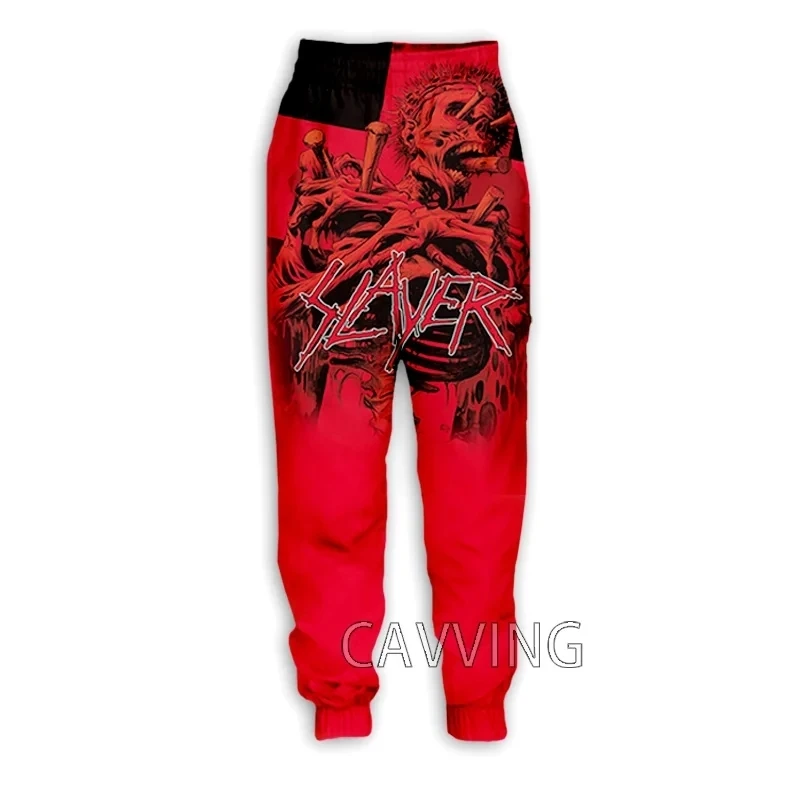 Neujahr 3D-Druck Slayer Rock Band Y2k Hosen Mann Jogging hose Casual Fashion Sport Straight Jogging Hose für T01 Golf Camping