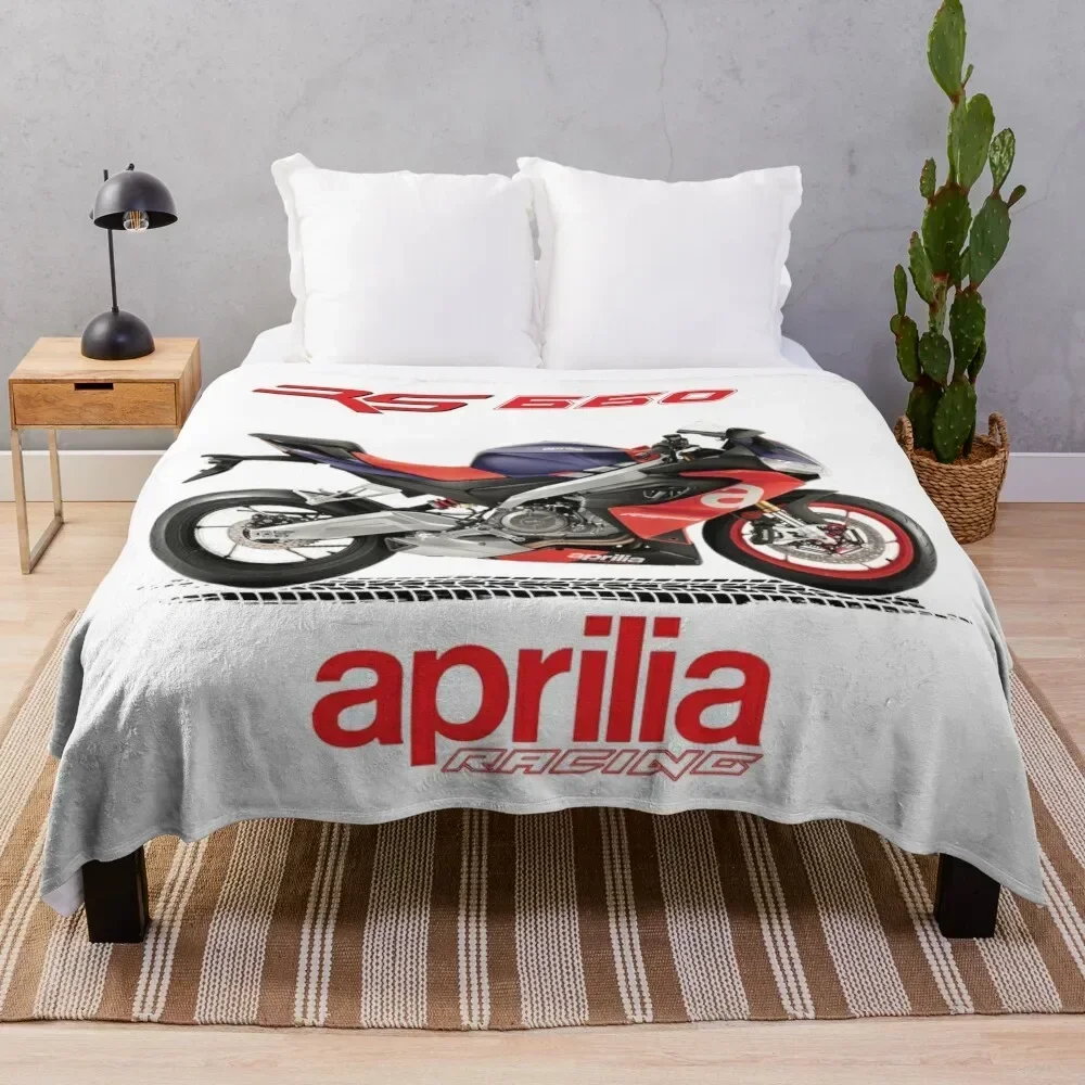 Designer Motorcycle of Aprilia RS 660 Throw Blanket Thermals For Travel valentine gift ideas Vintage Thins Blankets