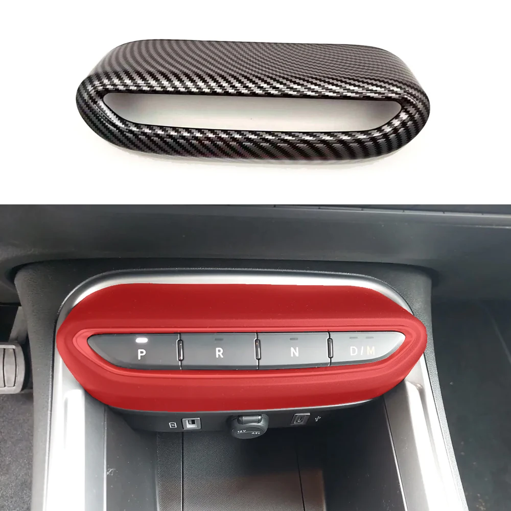

ABS Carbon Fiber Color Gear Shift Button Trim Frame For JEEP Avenger
