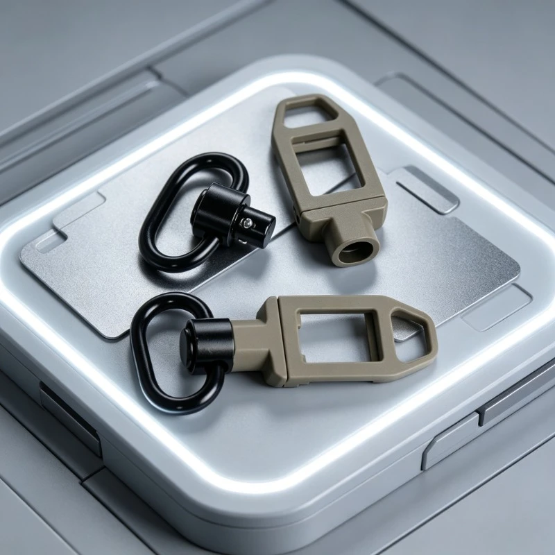 1. AEG GBB Lanyard Connect Kit QD Quick‑Detach Swivel Rail Hanger Finger‑Lock Loop Buckle