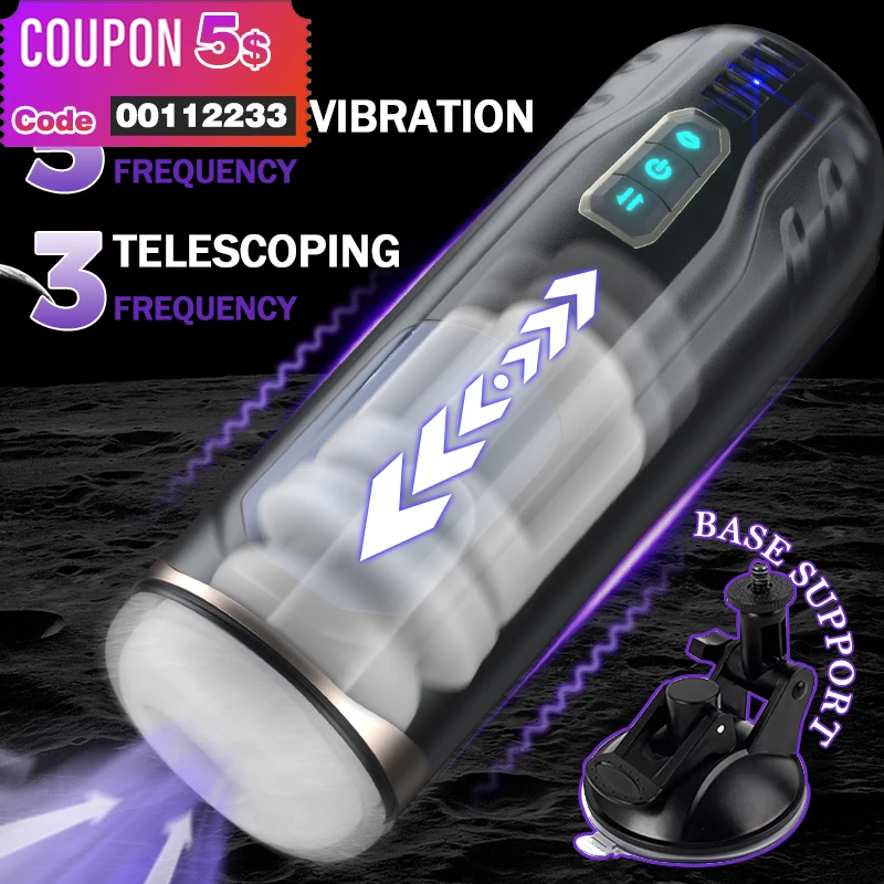 

Sound-off Automatic Sucking Male Masturbator Real Electric Blowjob Pocket Pussy Telescopic Vibrator Masturbation For Man