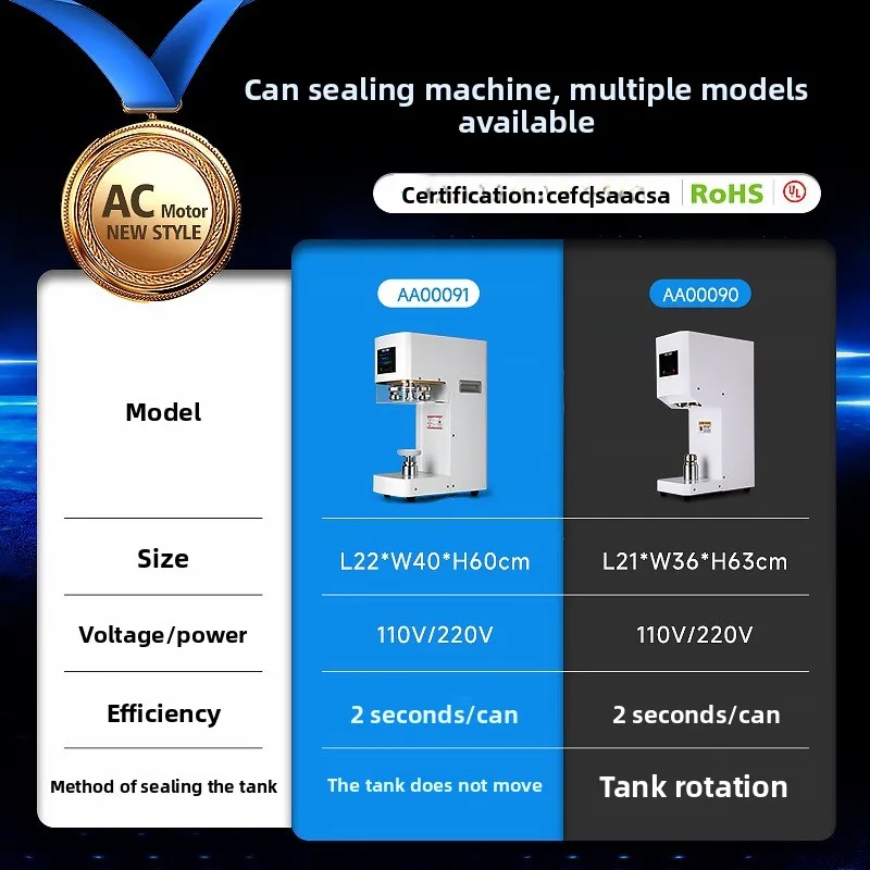 Can sealing machine, milk  tinplate can sealing machine, plastic bottle beverage automatic sealing machine