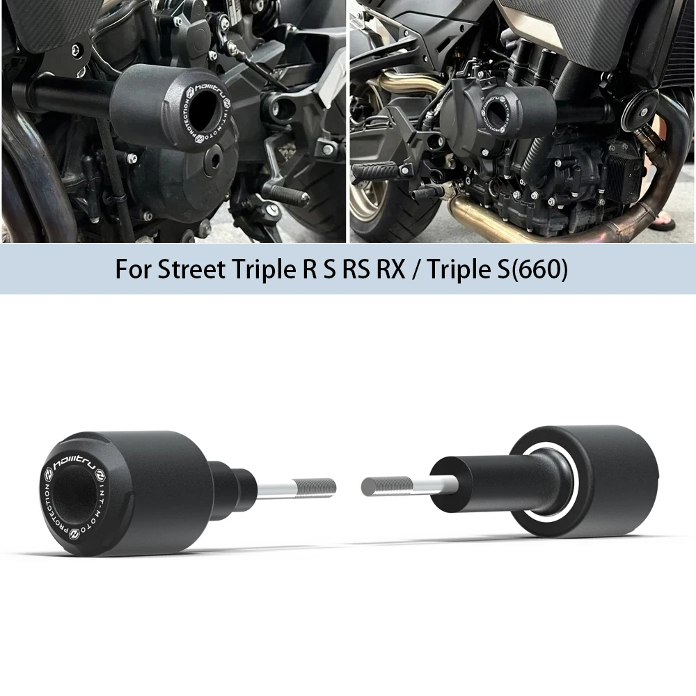 

For Triumph Street Triple R S RS RX 2013-2020 Motorcycle Crash Pad Protector Frame Slider Falling Protection