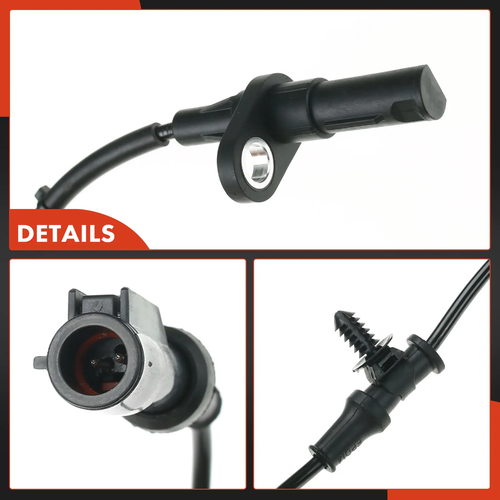 A-Premium Rear Driver Side ABS Wheel Speed Sensor for Ford E-150 E-250 E-150 Econoline E-350 Econoline E-350 Super Duty 2008 7