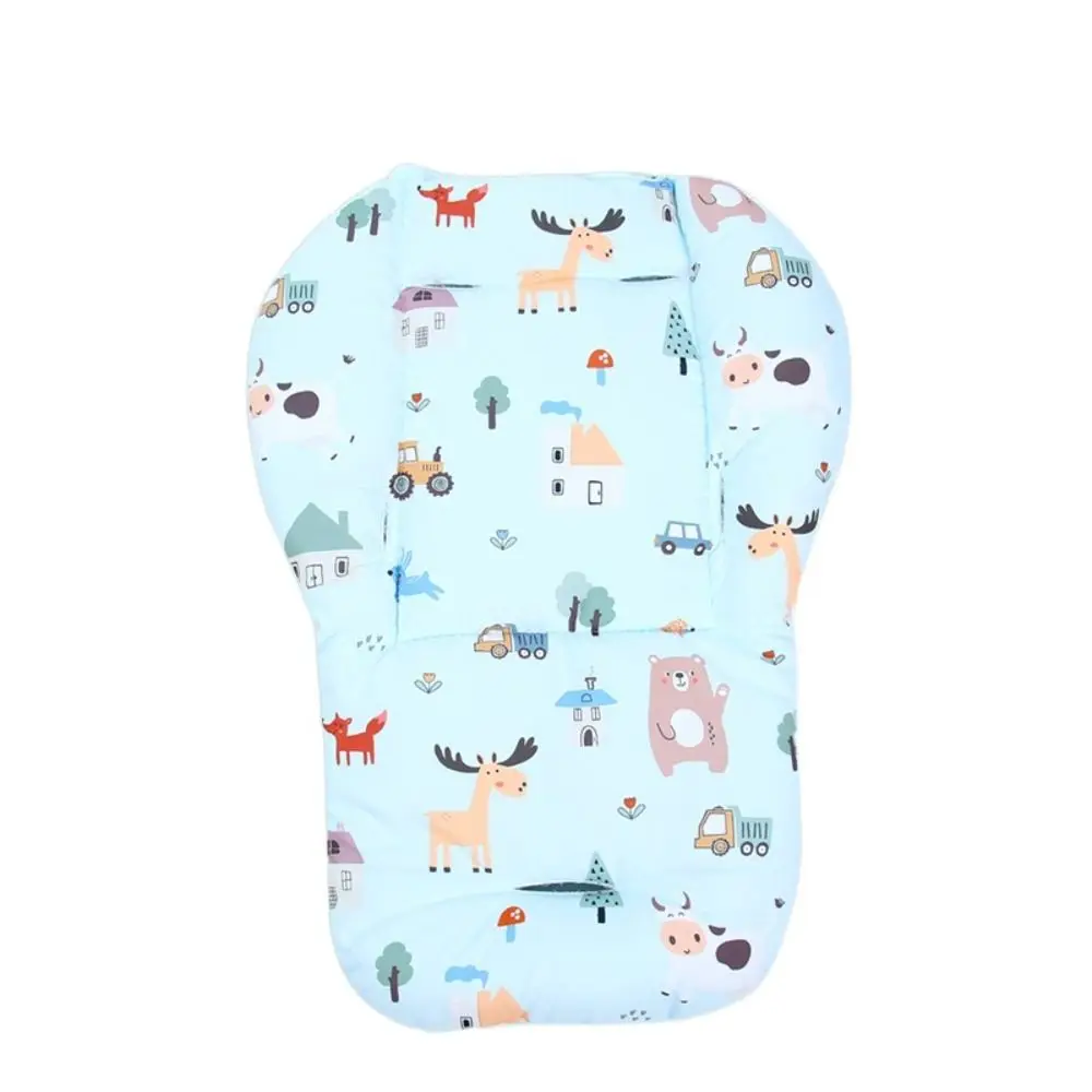 Cartoon Pattern Baby Stroller Cushion Baby Seat Cushion Seat Liner Pushchair Car Mat Stroller Accessories Pram Cushion