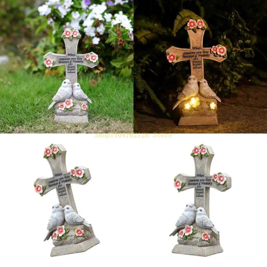 

Weather Resistant Solar Bird Sculpture for Garden Outdoor Warm Light Resin Art best sale