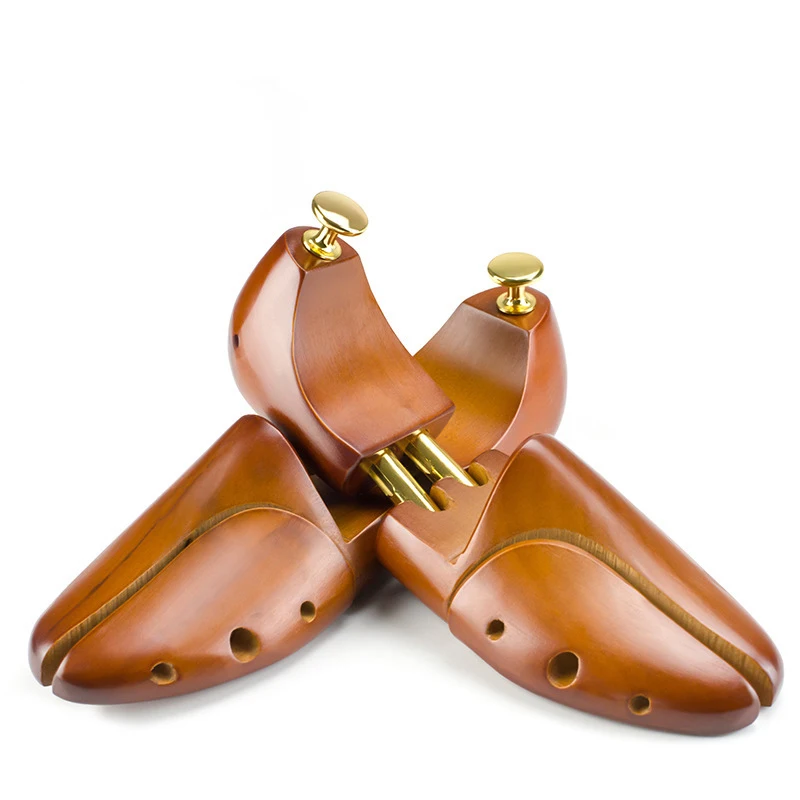 Repacego 1 Pair Guger-tree Adjustable Shoe Trees Solid Wood Men's Shoe Support Knob Shaping Women's Shoe's Care Stretcher Shaper