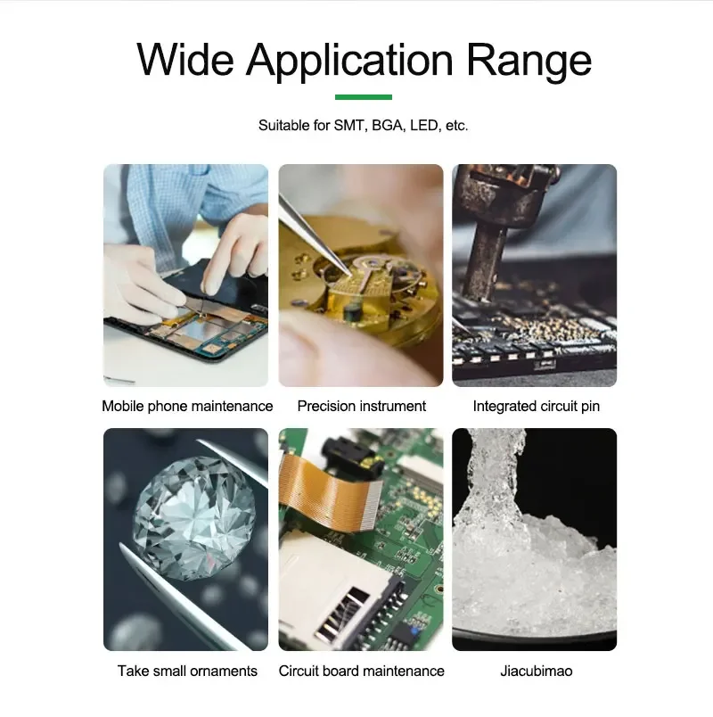 RELIFE TS-11 TS-15 High Hardness Maintenance Tweezers Anti-Static Straight Curved Phone CPU IC Repair Clips Hand Tool