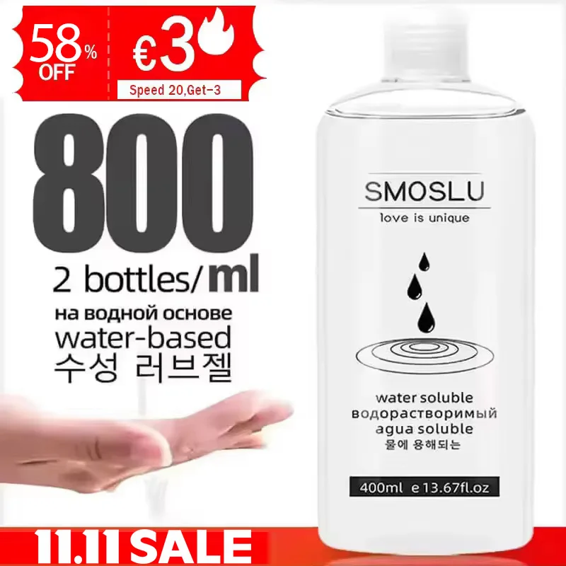 زيوت التشحيم المائية لجلسة الجنس 400/800 مللي الحب هلام المثير للنساء زيوت التشحيم الشحوم الجنس متجر #1