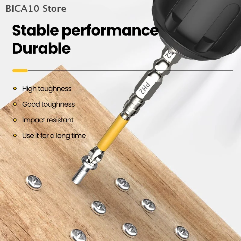 Threaded Cross Non-slip Toothed S2 Alloy Material Special Original High Impact Hand Drill Bit