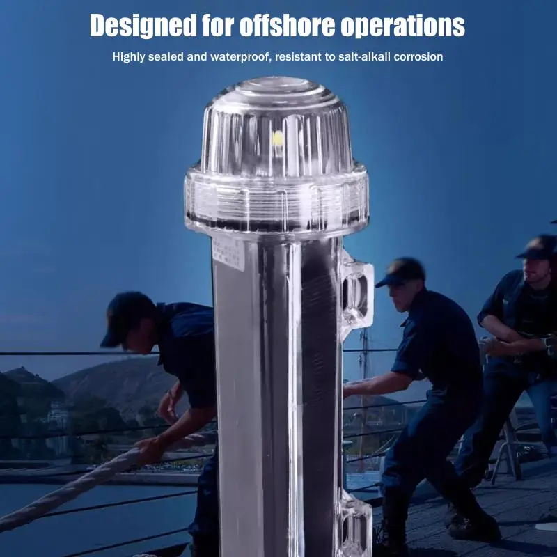 

New Solar Ocean Signal Light Navigation Signal Light Waterproof Flash LED Night Warning Light Yacht And Fishing Boat Accessories