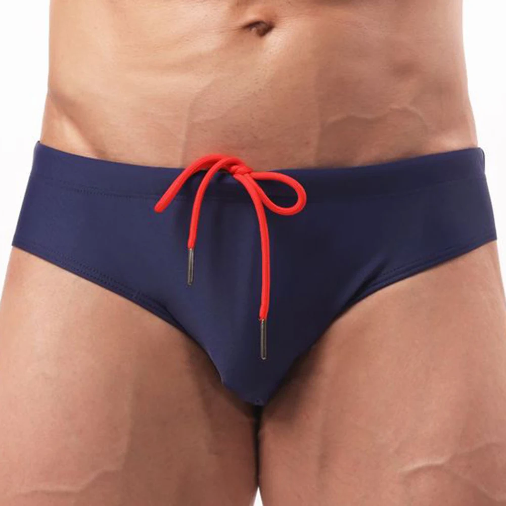 Men Swimwear Swim Briefs Underwear Bikini Beachwear Surf Board Shorts Stretch Underpants Briefs Swim Trunks