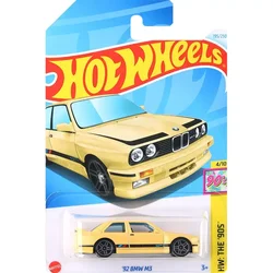 2024L 오리지널 핫 휠 자동차 92 BMW M3 소년 장난감 스케일 1/64 다이캐스트 Voiture 금속 모델 90's Juguete Collector 생일 선물