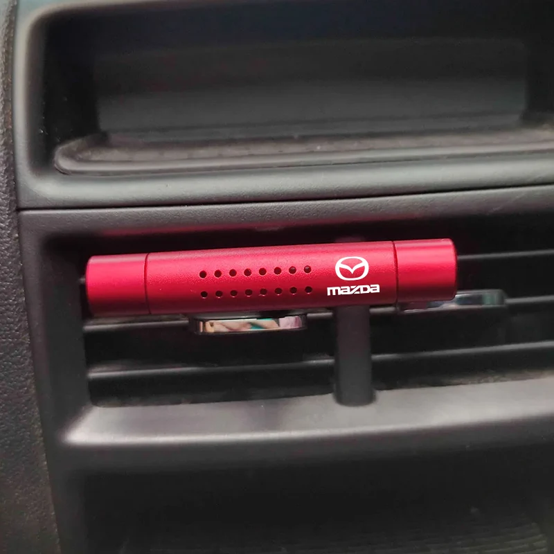 1 قطعة سيارة معدنية تنفيس معطّر الهواء تكييف الهواء البارد الناشر كليب مع لمازدا 3 6 CX5 2 CX30 CX3 CX9 MX5 RX8 Axela GL 5