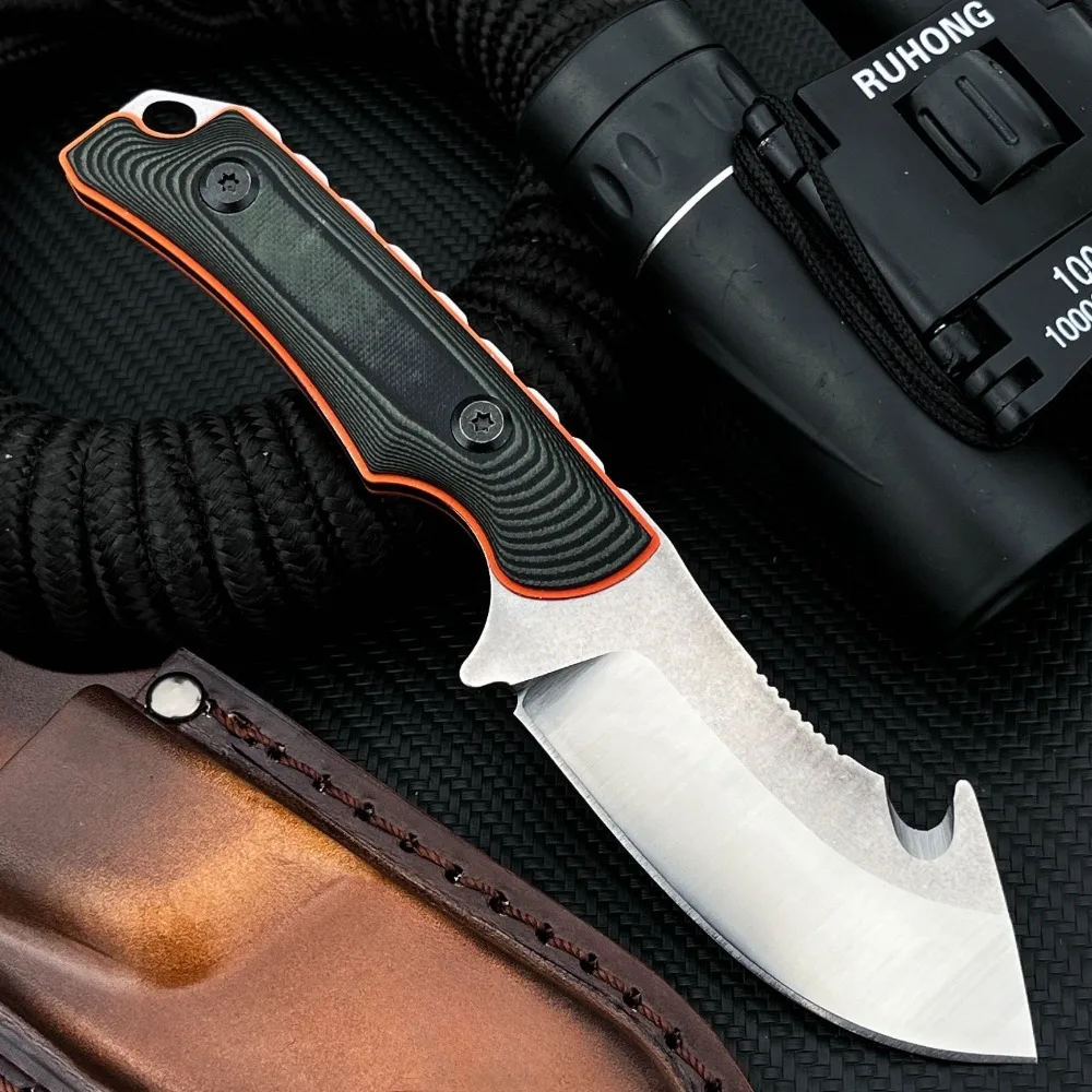 

Новый тактический нож для охоты и выживания с фиксированным клинком из стали 8Cr13MoV, двухцветной рукоятью G10 и высокой твердостью для использования на открытом воздухе