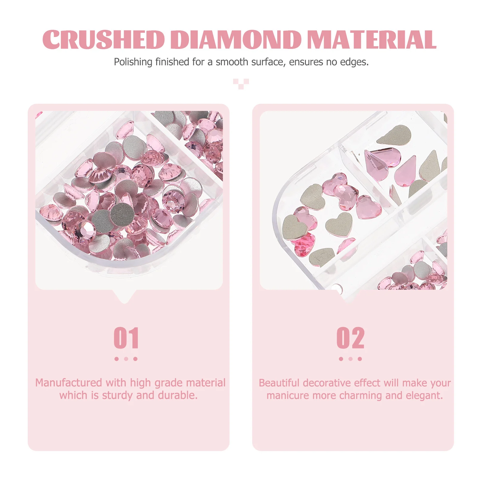

Special-Shaped Diamonds Nail Art Decor Supplies Manicures Diamond Flatback Crushed Rhinestones Nail Ornament Dazzling