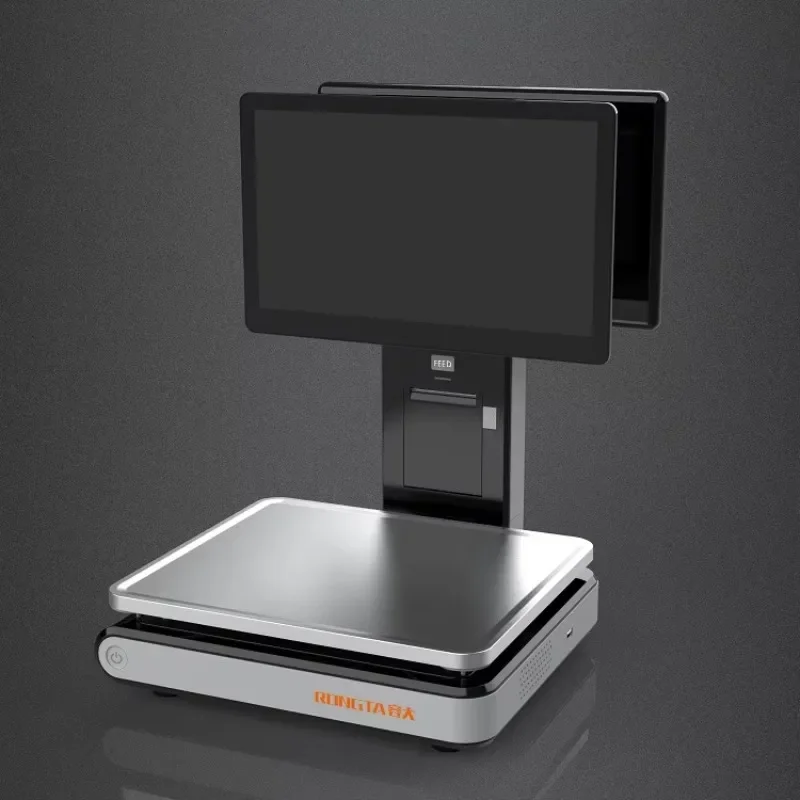 Smart AI Scale Dual Screen Touch Weighing Scale Android All in One Pos Connect Electronic Scale