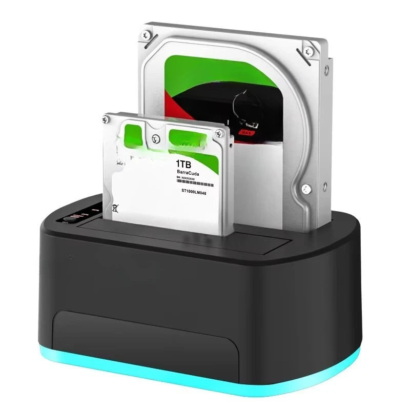 

Hard Disk Docking Band USB3.0 RGB Game Design Hard Disk Chassis Hard Disk Docking Band Clone K3062B