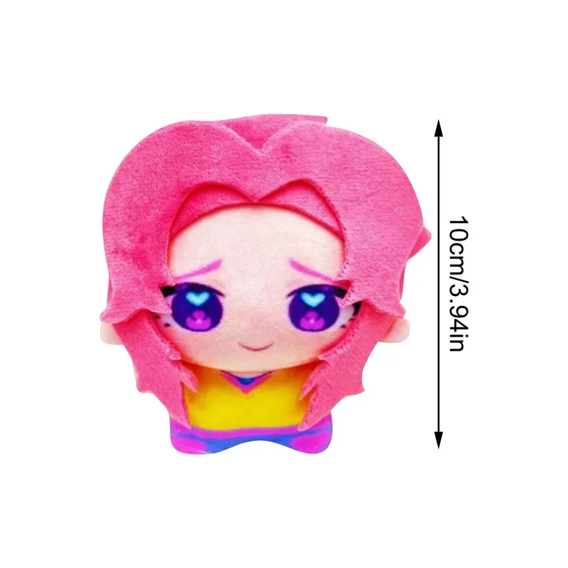 Kpop Demon Hunters Peripheral Q Version Stuffed Plush Toy Doll Cute Cartoon Print Plush Soft Children Sleeping Pillow Doll Gifts