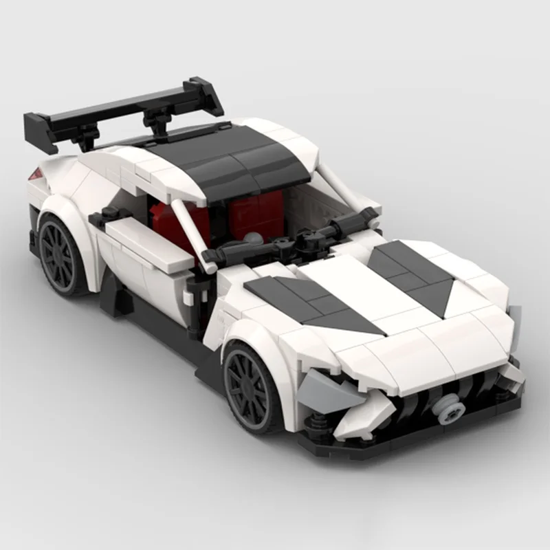 301 pezzi MOC Mercedesesed GT Serie nera Bianco Modello da costruzione blocchi regalo di Natale Architettura giocattoli Idea creativa fai da te Educazione