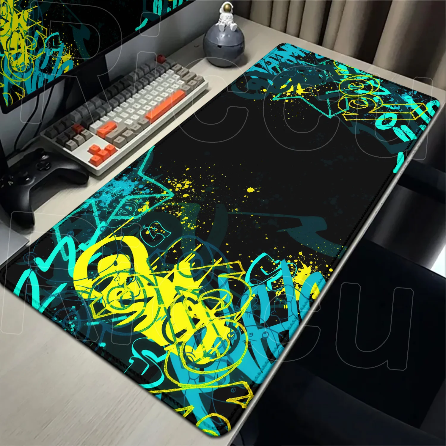 HD 30x60 سنتيمتر الشارع الكتابة على الجدران الفن الألعاب ماوس الوسادة الجدول الوسادة ماوس XXL الكمبيوتر اللعب توسيع حصيرة مكتبية المطاط لوحة المفاتيح حصير مكتبي