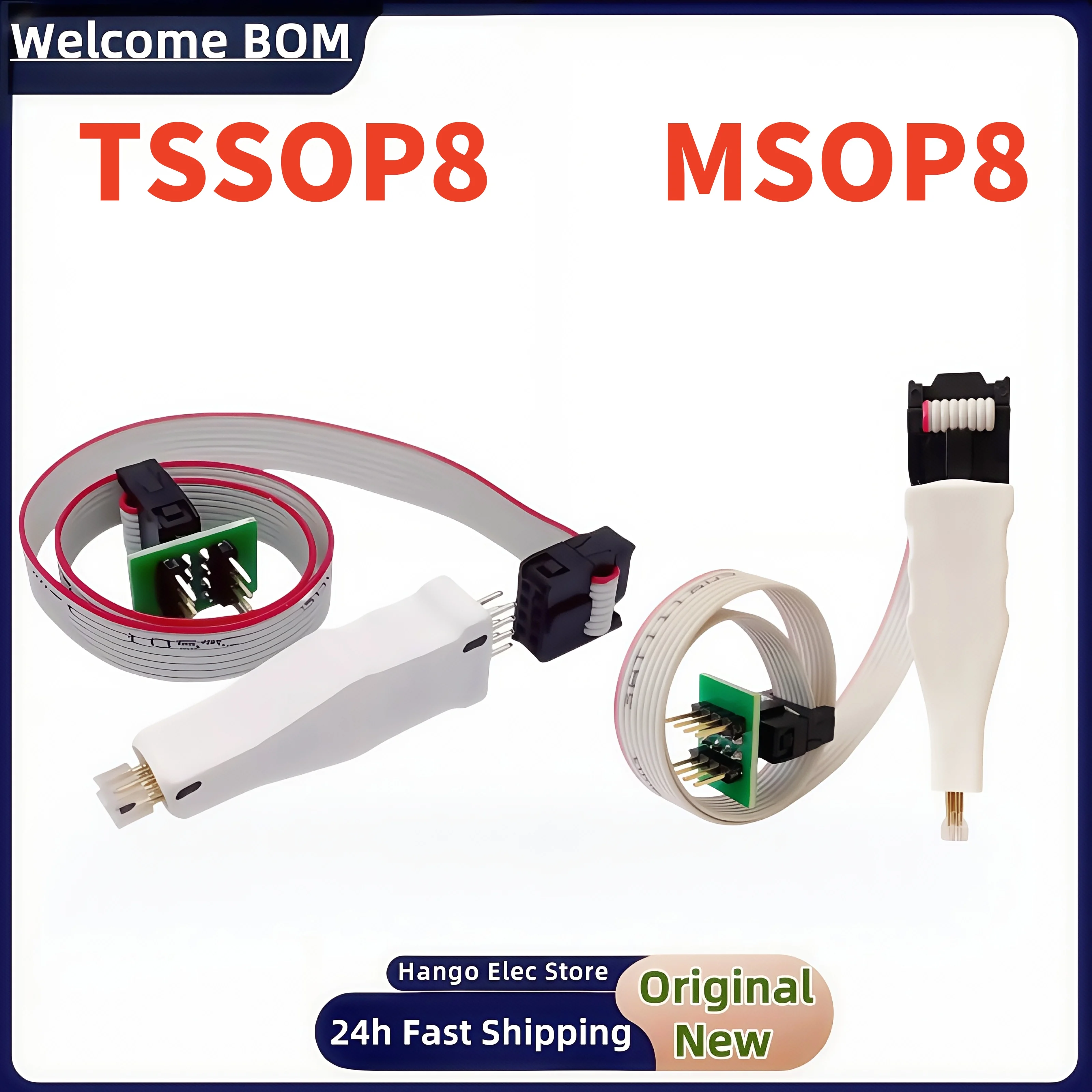 1pcs-TSSOP8 MSOP8 burning, reading and writing microchip A86D spring pin automotive instrument program download cable