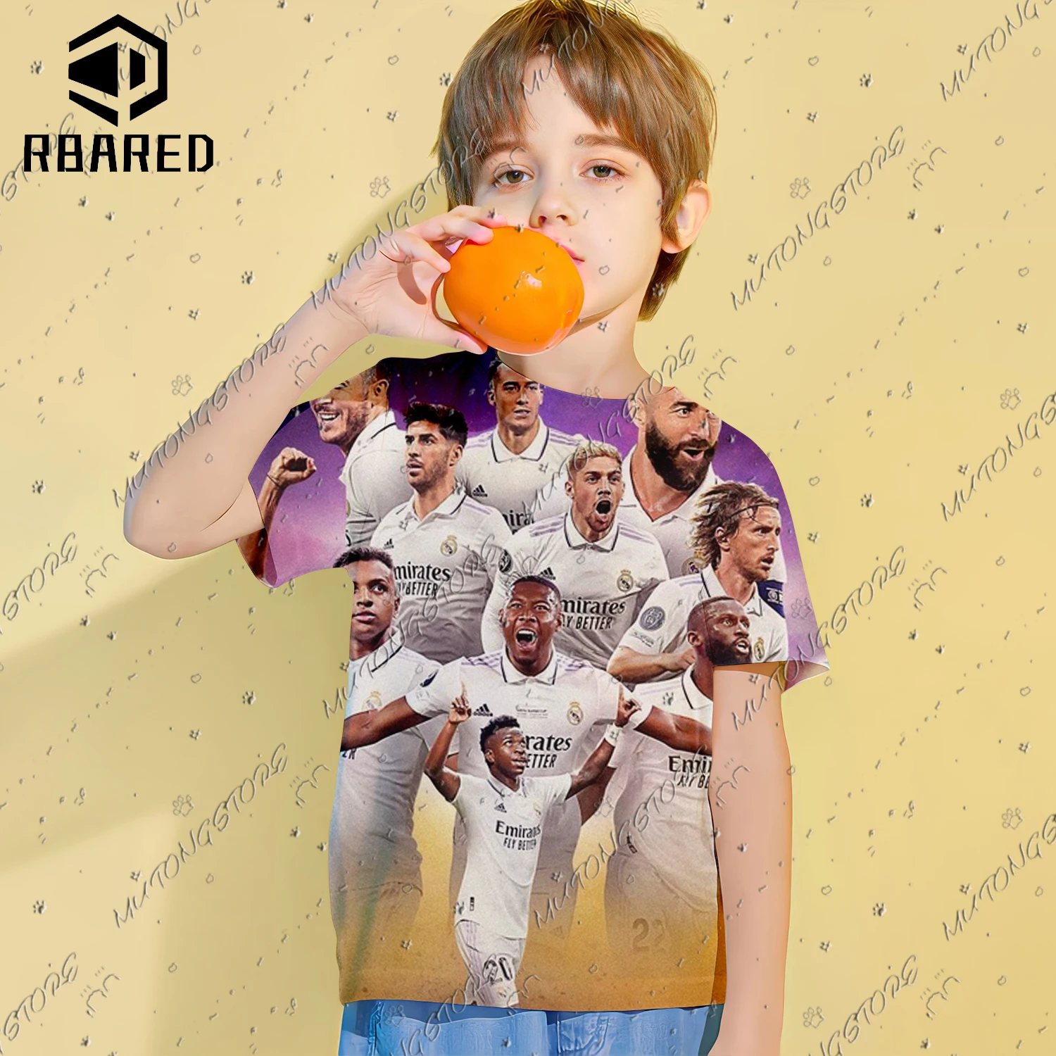 تي شيرت مريد ثلاثي الأبعاد بنجمة مطبوعة للأطفال ، توبات بأكمام قصيرة ، ملابس أولاد عصرية ، عمر 4-14 سنة ، جديد ، #4