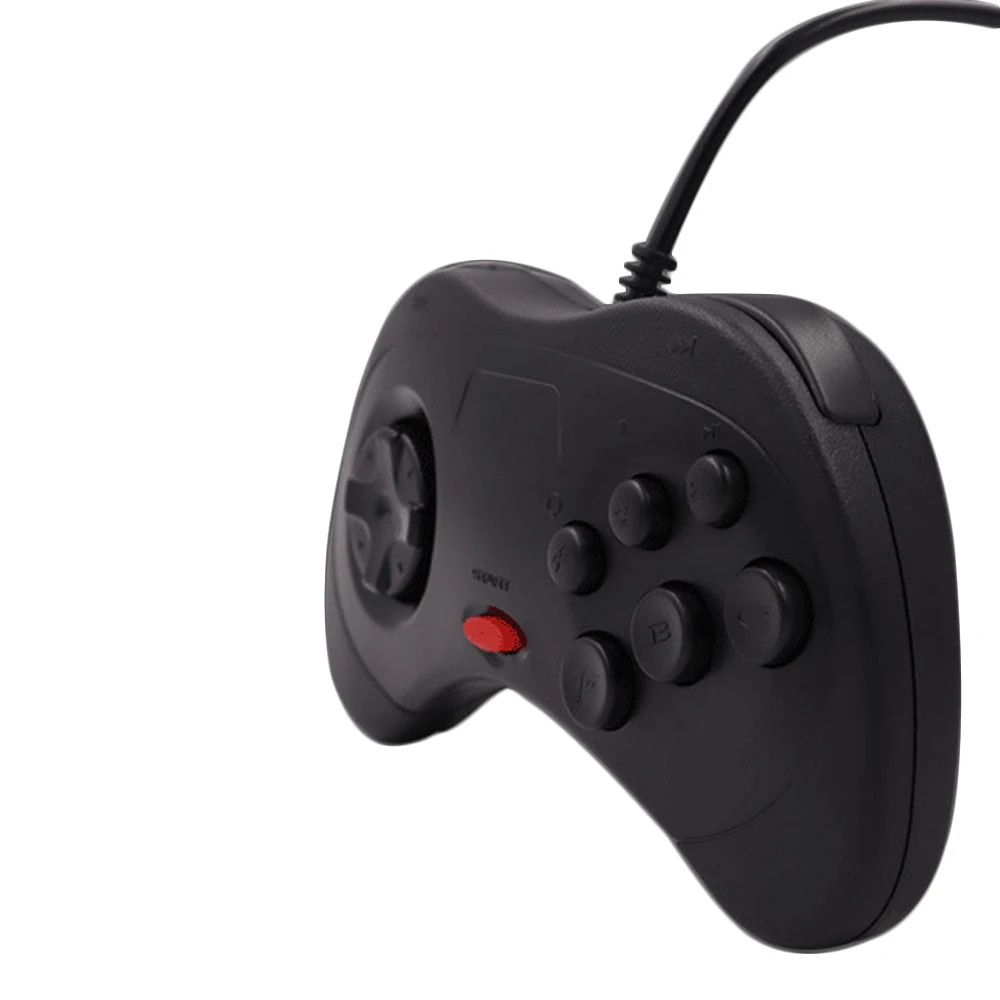 6 أزرار USB السلكية غمبد JoyPad عصا التحكم أذرع التحكم في ألعاب الفيديو ل Sega لنظام زحل نمط للكمبيوتر لوحدة تحكم ألعاب ماك