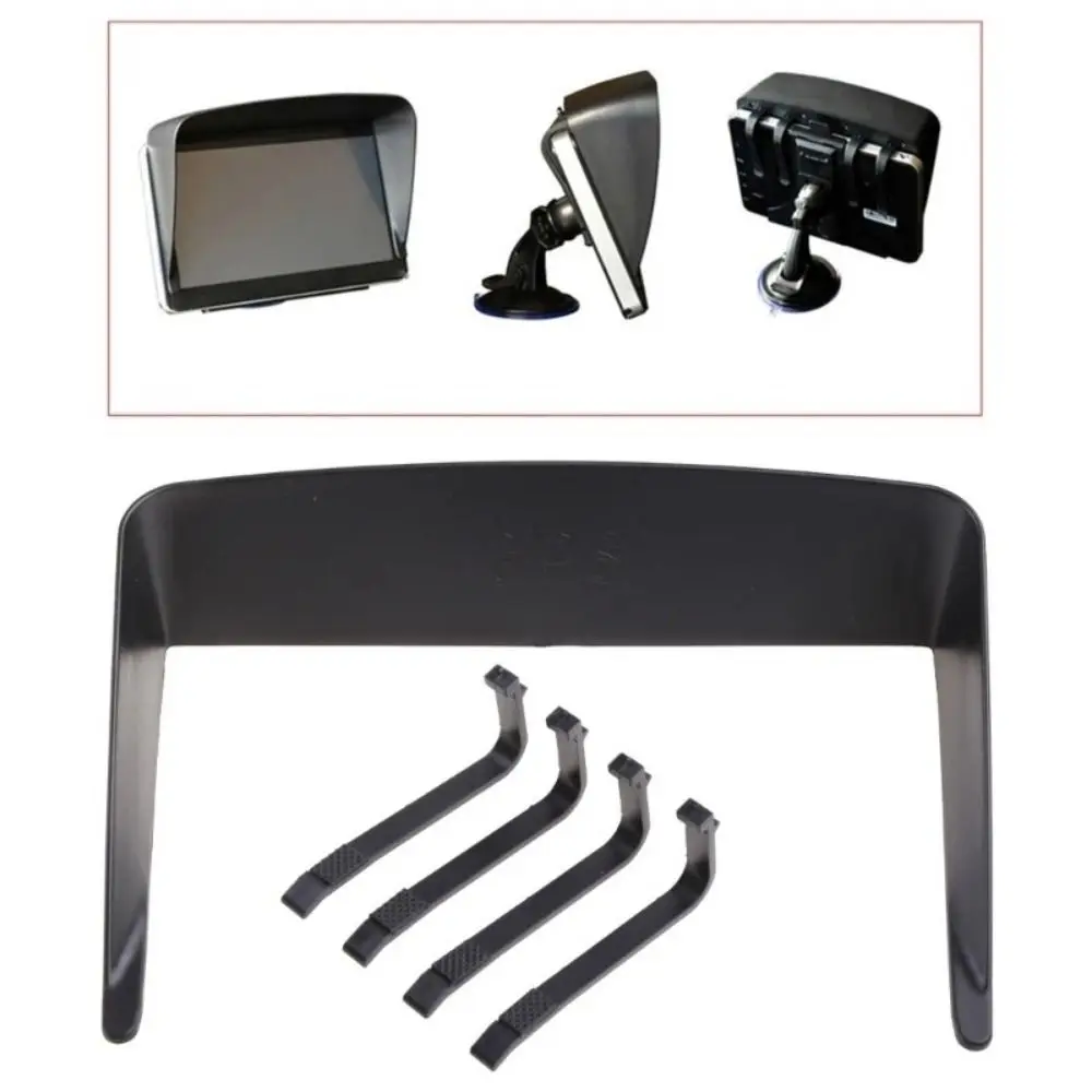 New 7 Inch GPS Sunshade Visor Plastic Black Navigator Sun Shade Anti Reflective Portable Navigation Device GPS Screen Visor Hood