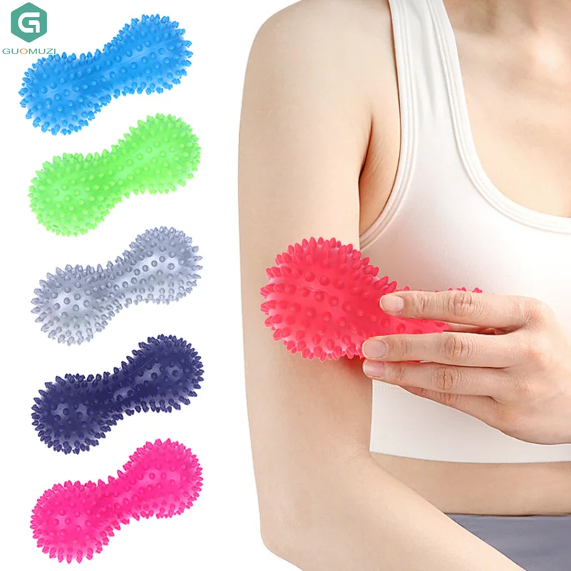 1pcs Peanut Massage Spiky Ball Training Muscle Pain Stress Foot Massager Relaxation Myofascial Balls For Plantar Massage Tools