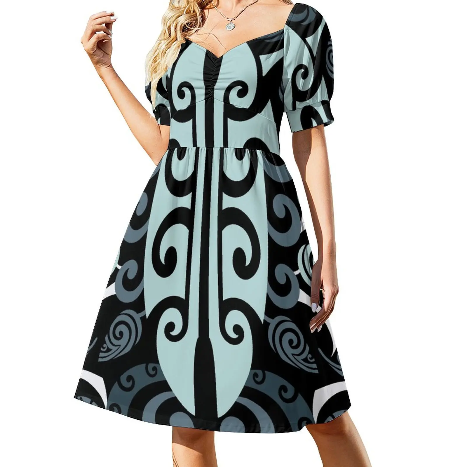 

Taniwha in Teal Dress Long dress dress