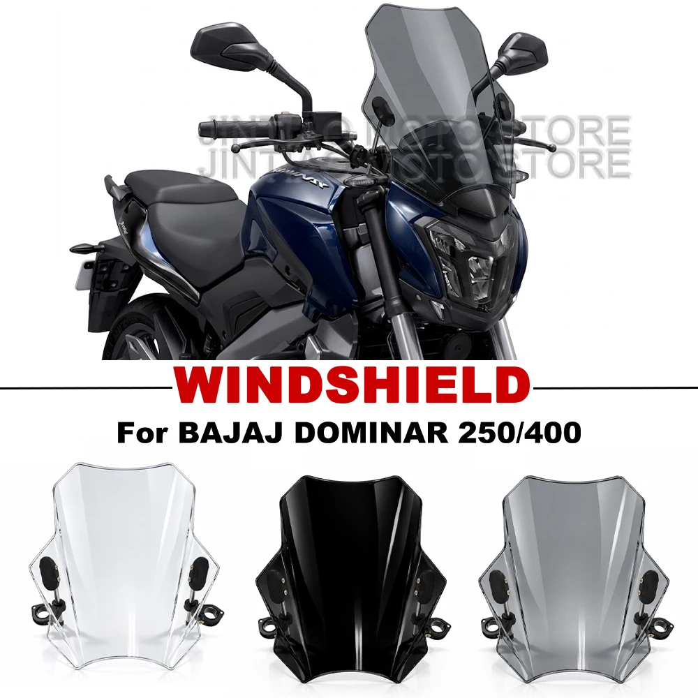 For Bajaj Dominar 250 400 Motorcycle Universal Windscreen Windshield Covers Screen