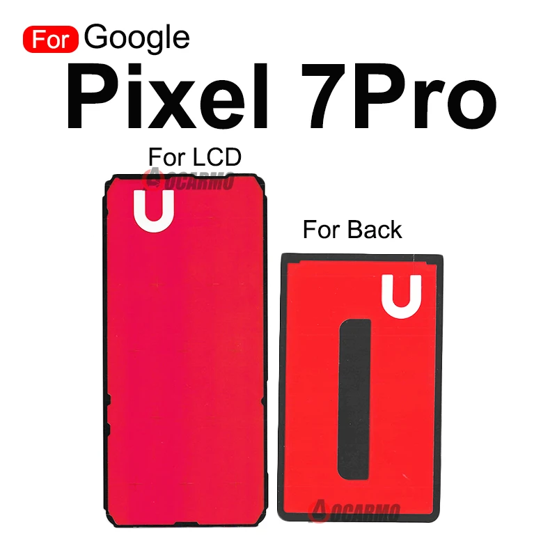 1Pcs Rear Cover Back Sticker For Google Pixel 7 7Pro 8a 8 Pro LCD Screen Adhesive Tape Glue Replacement