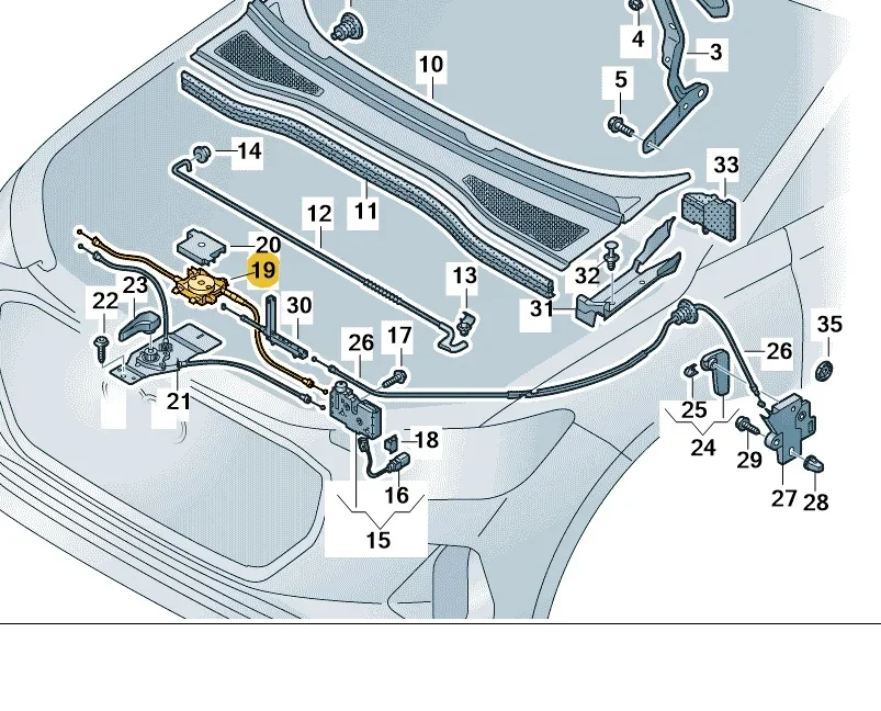 Front Hood Bonnet L… - image