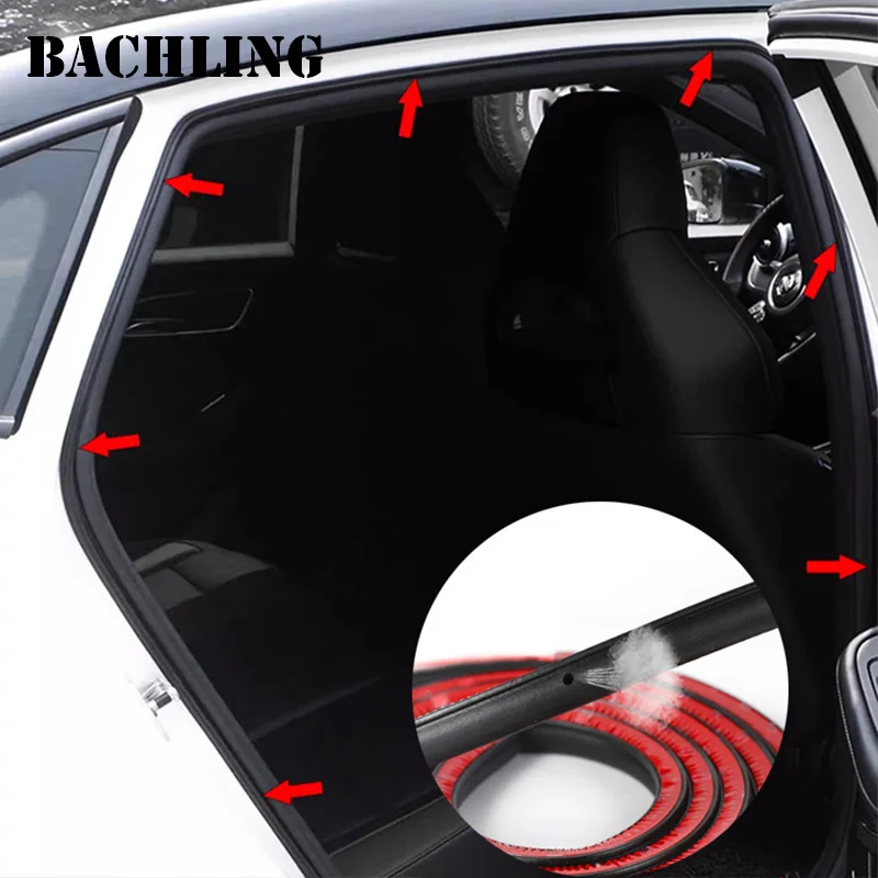 Car Door Seal Strip Auto Rubber Z P D Type Seals Noise Insulation Anti-Dust Soundproofing Auto Sealing Strips Accessories