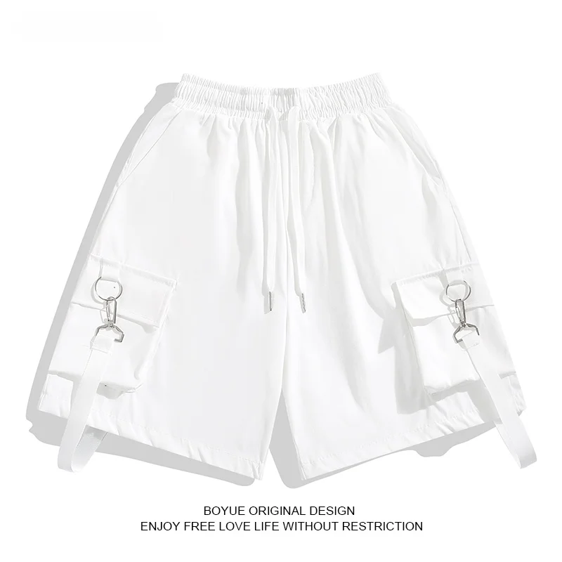 

Мужские брюки Boyue в японском стиле, функциональные, 3D-дизайн, ретро, в стиле INS, трендовые, для уличной моды, пятичастные