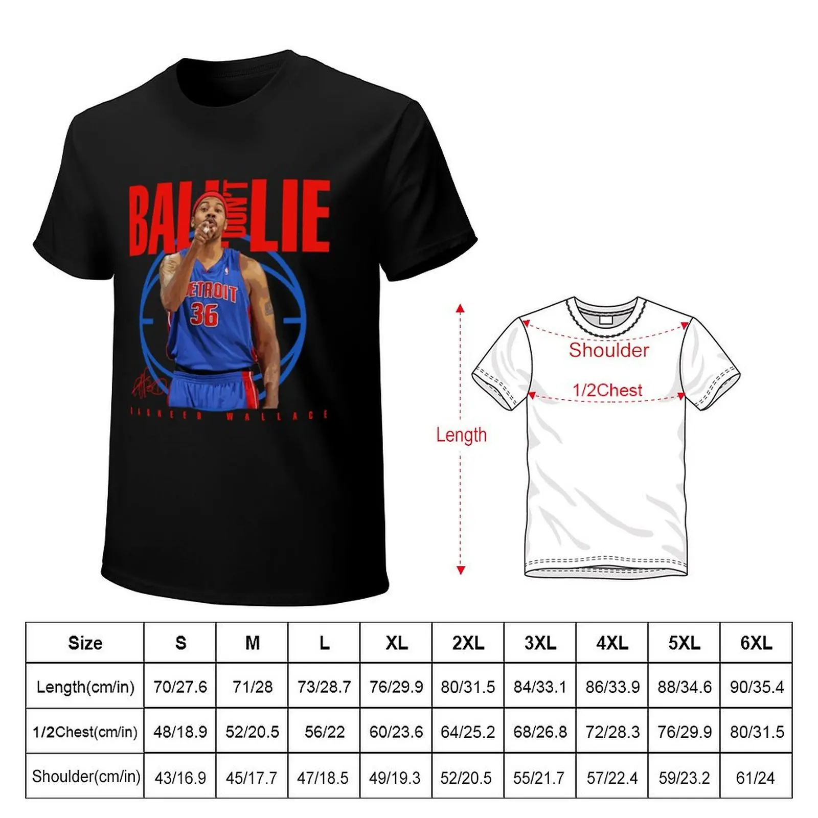 Rasheed Wallace T-Shirt Halloween Casual T-Shirt
