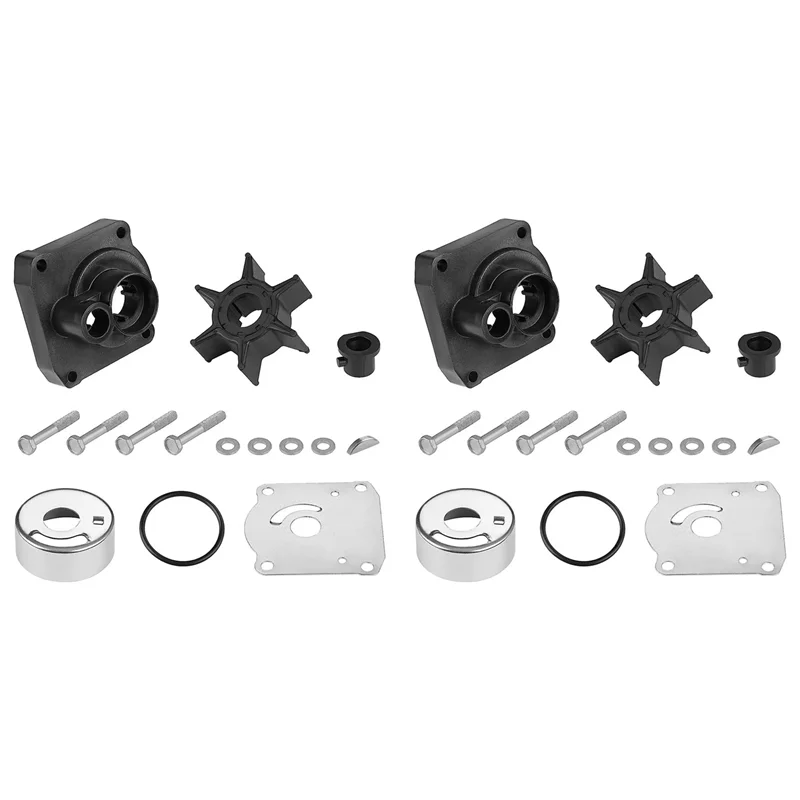 

2X Ремкомплект крыльчатки водяного насоса, 4 такта, 25 л.с., для подвесного двигателя 61N-W0078 61N-W0078-0A 61N-W0078-00