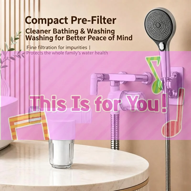 【HMA】1/10Pcs Universal Shower Pre Water Filter Efficient Impurity Removal For Bathroom Sink Use Protect Family Health