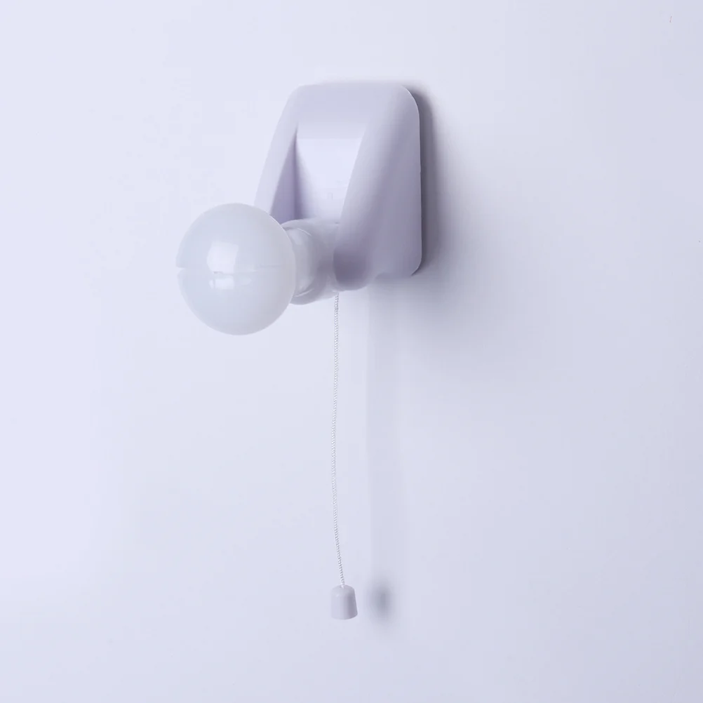 

2pcs Portable Tent Light Led Bulb Lamp For Closet Cabinet Wall Mount Adhesive Operated Pull String Saving