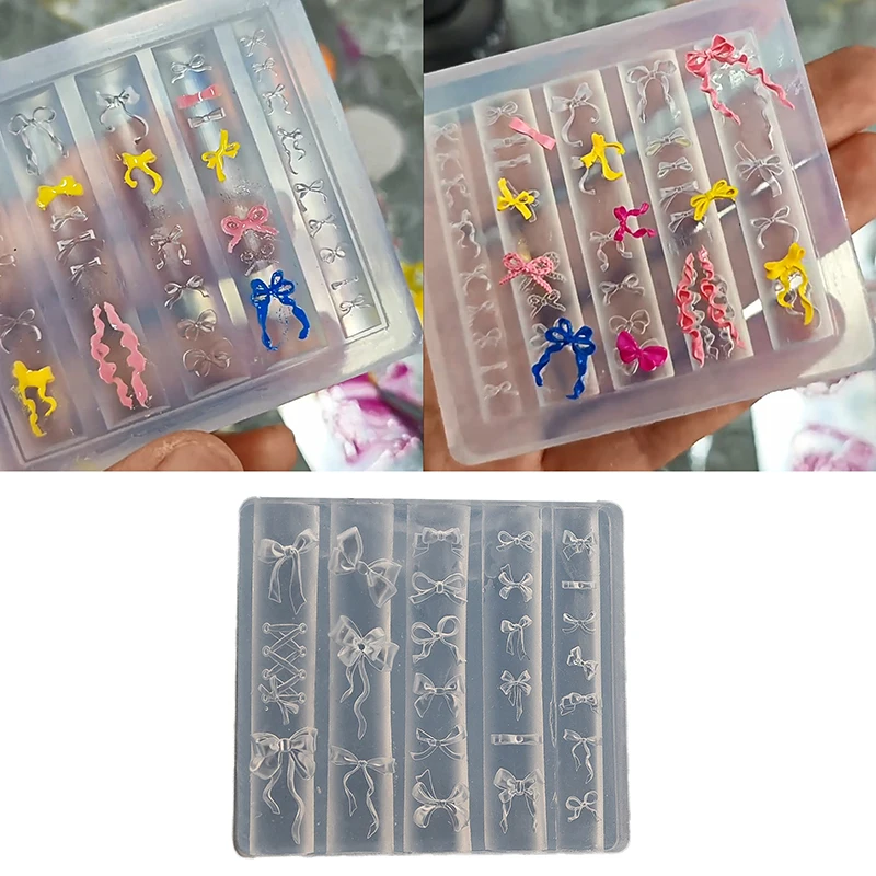 

1PCS 3D Stamping Plate Nails Stencils Silicone Flower Butterfly Nail Carving Mold DIY UV Gel Manicure Tools Nail Art Enthusiasts