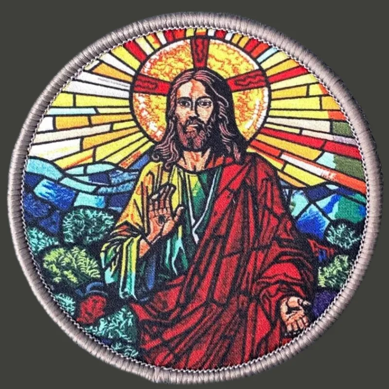 

Rescue and Survival Jesus Patch Military Morale Badge Print Hook and Loop Backpack Clothing Decorative Sticker Armband