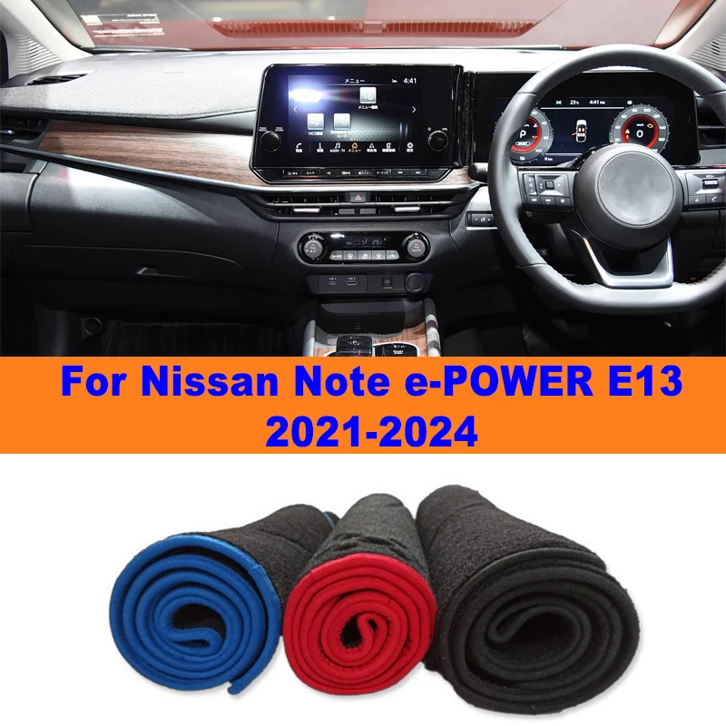 

Anti-Glare Dashboard Cover Dash Mat Non-Slip Sun Shade Pad Interior Protector For Nissan Note e-POWER E13 2021-2024 Car Parts