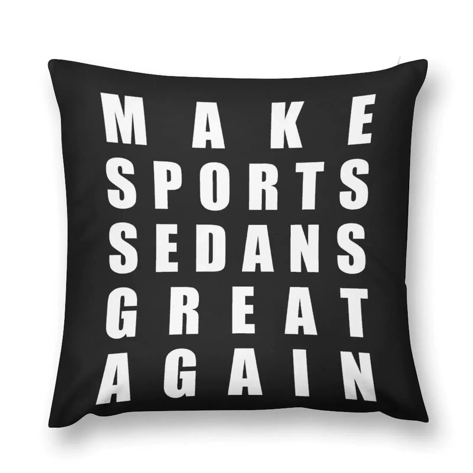 Make Sports Sedans Great Again Throw Pillow Pillows Aesthetic Christmas Throw Pillows Covers pillow