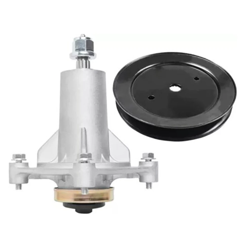 Lawn Mower Cover Spindle With Pulley For 42/46/48/54 Inches Home Garden Supplies Replacement Accessories