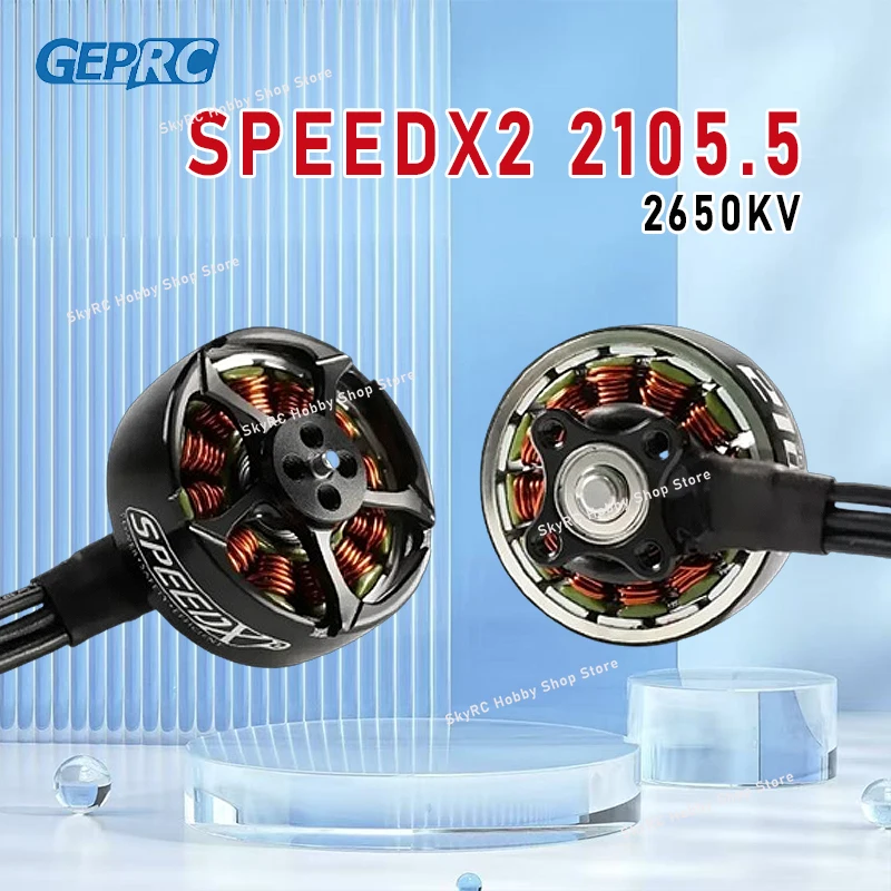 GEPRC SPEEDX2 2105.5 Brushless Motor - 2650/3450KV 3-4S 1.5mm for 3-5inch Toothpick FPV Long Range RC Models