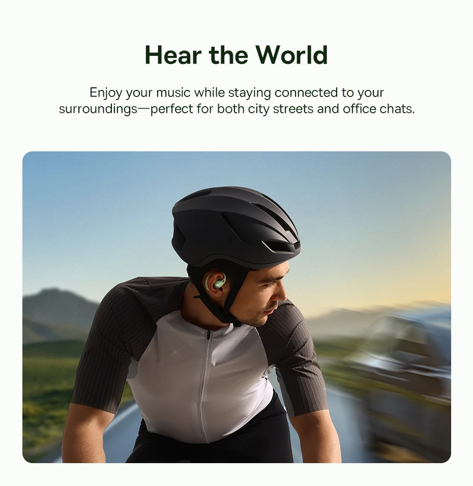 Baseus Eli Sport 2 Open-Ear-Kopfhörer, kabellos, Bluetooth 6.0 OWS-Kopfhörer, hochauflösend, mit LDAC OWS-Kopfhörer, Ohrbügel-Sport-Ohrhörer – Detail 13