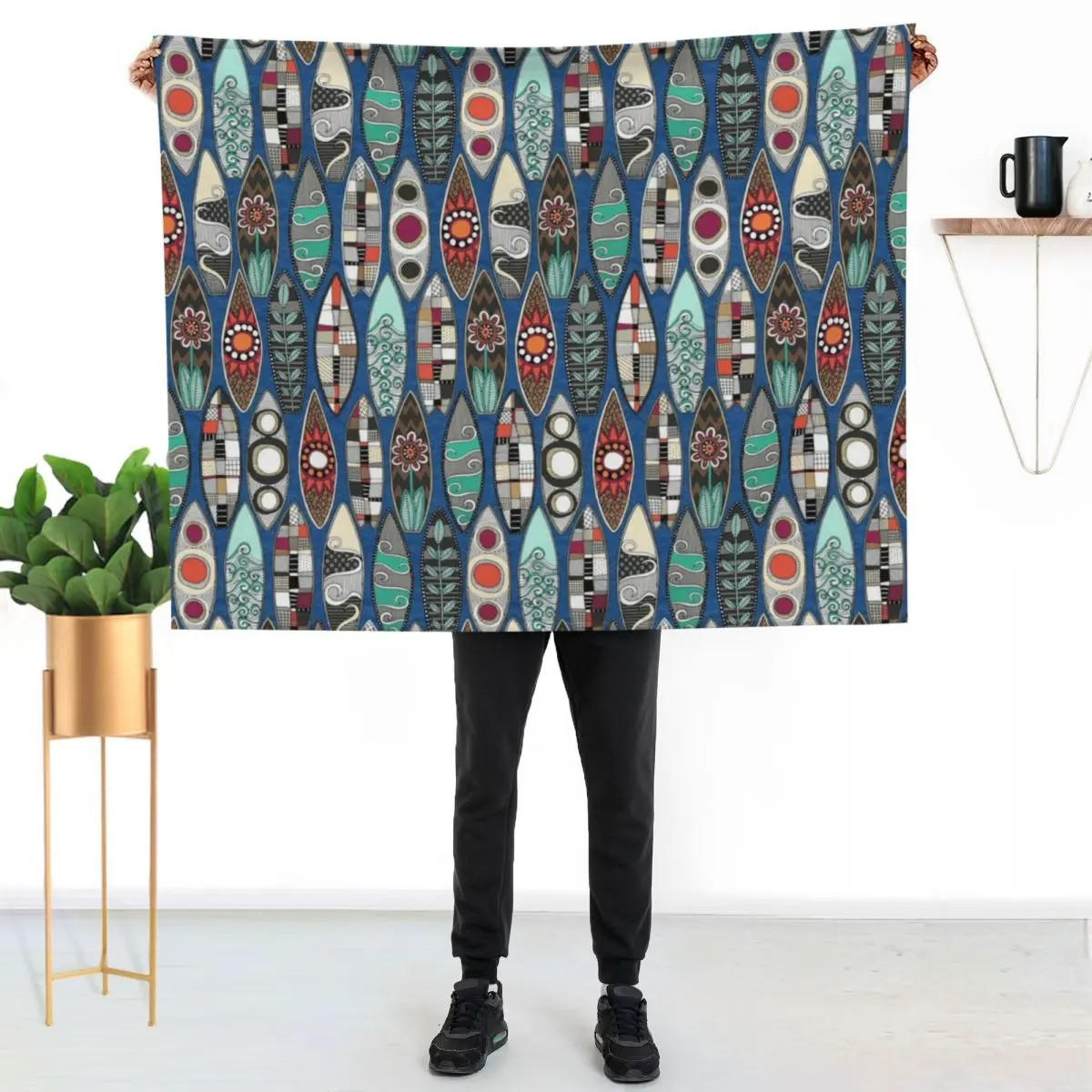 surfboards blue Throw Blanket for sofa christmas gifts For Baby Comforter Summer Beddings Baby Blankets