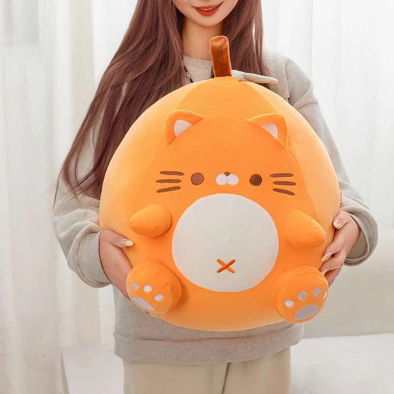 TreasuringU Oranje Kat Knuffels Leuke Cartoon Dieren Kat Pluche Kussens Plushie Poppen Bank Zacht Kussen